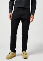 Męskie Spodnie Jeansowe Wrangler River Rinse Black 112362409
